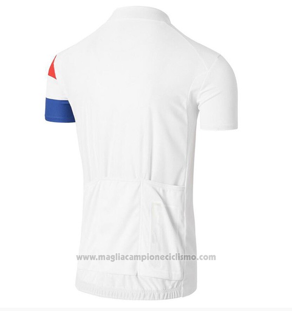 2017 Abbigliamento Ciclismo Coq Sportif Tour de France Bianco Manica Corta e Salopette